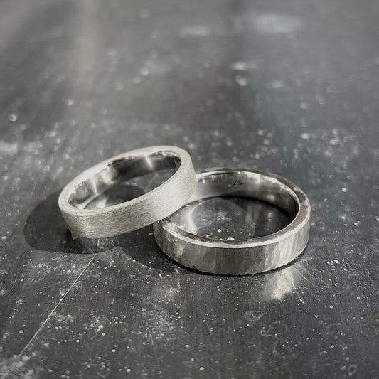 Wedding bands sterling silver