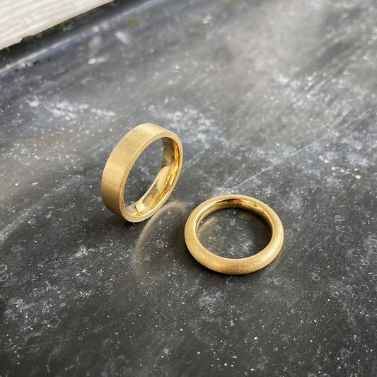 Wedding rings 18 kt yellow gold
