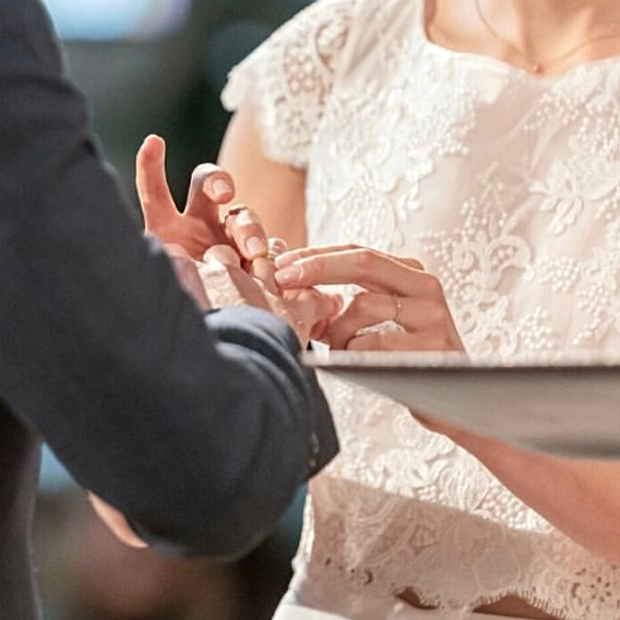 Wedding ring exchange