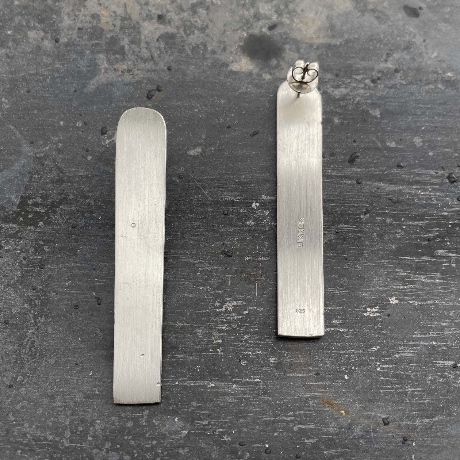 BAR earrings silver L I shop.bkreb.com