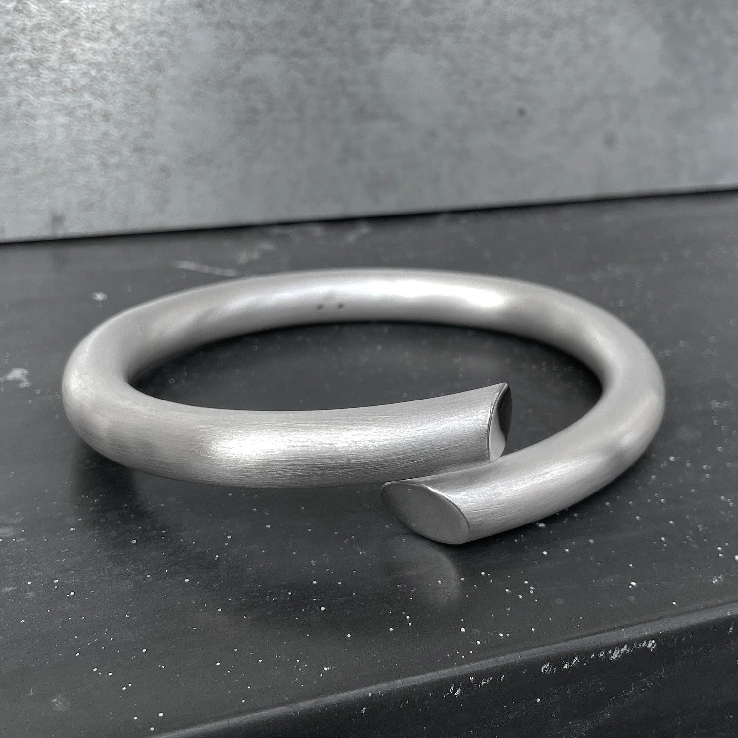 B1 bangle silver thick I shop.bkreb.com