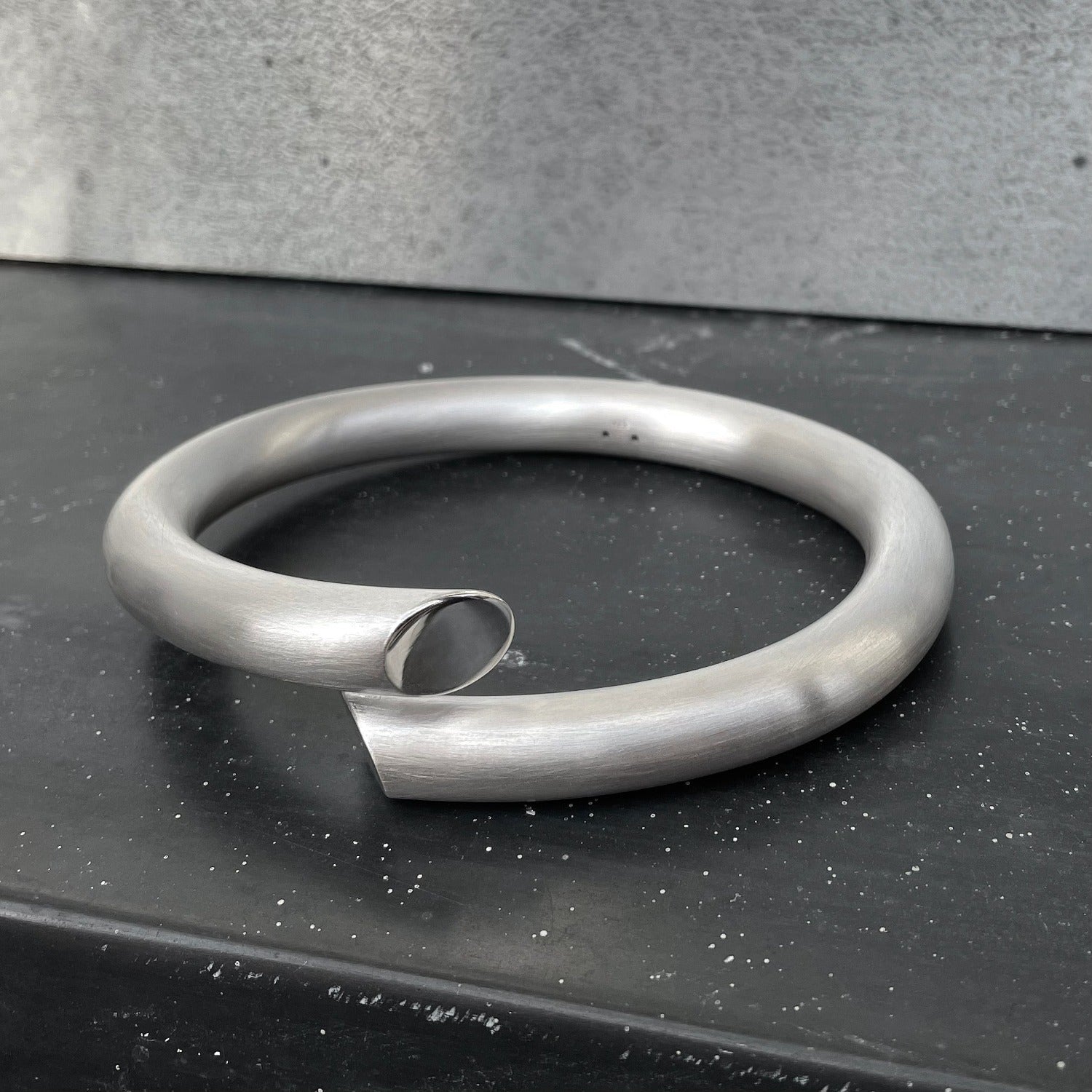 B1 bangle silver thick I shop.bkreb.com