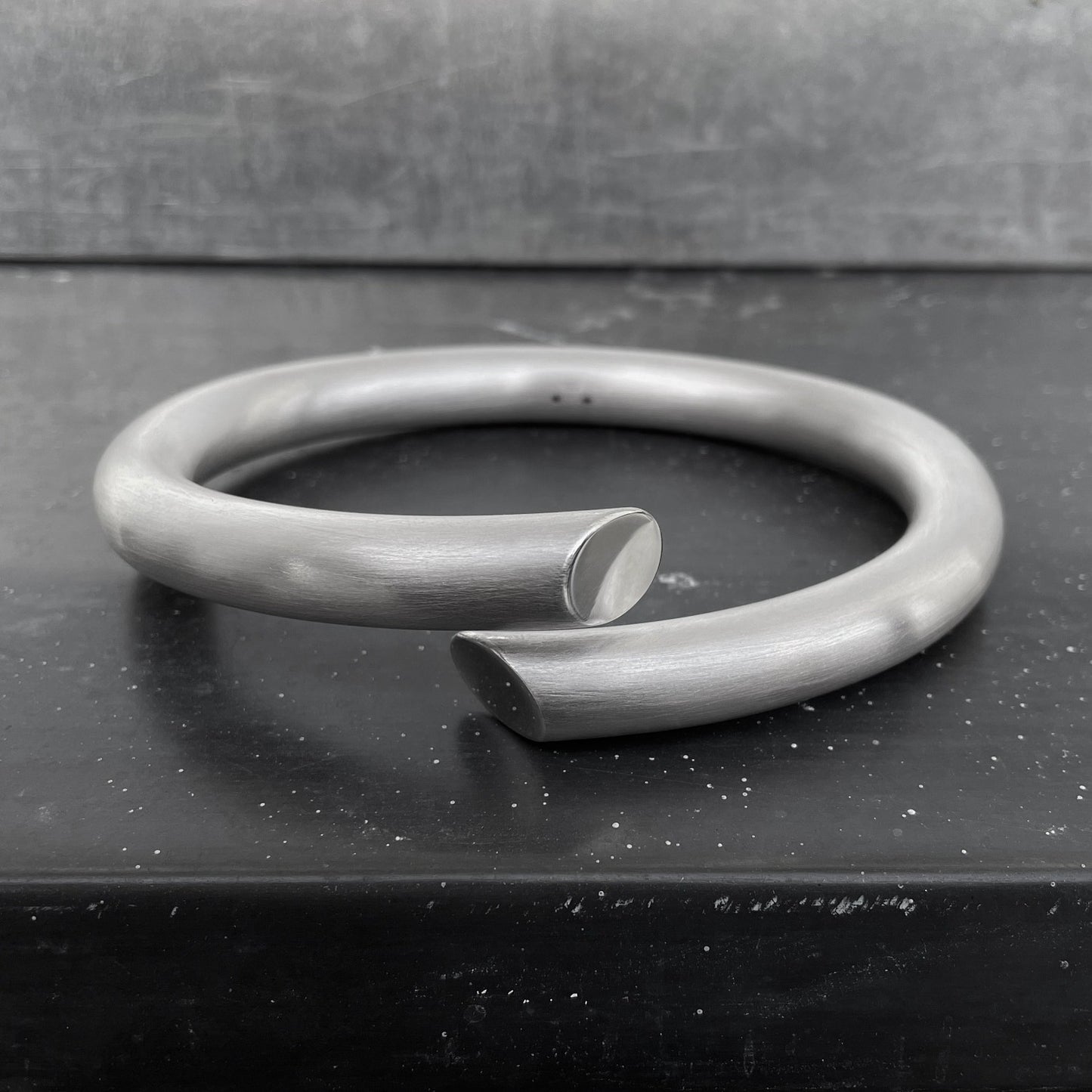 B1 bangle silver thick I shop.bkreb.com