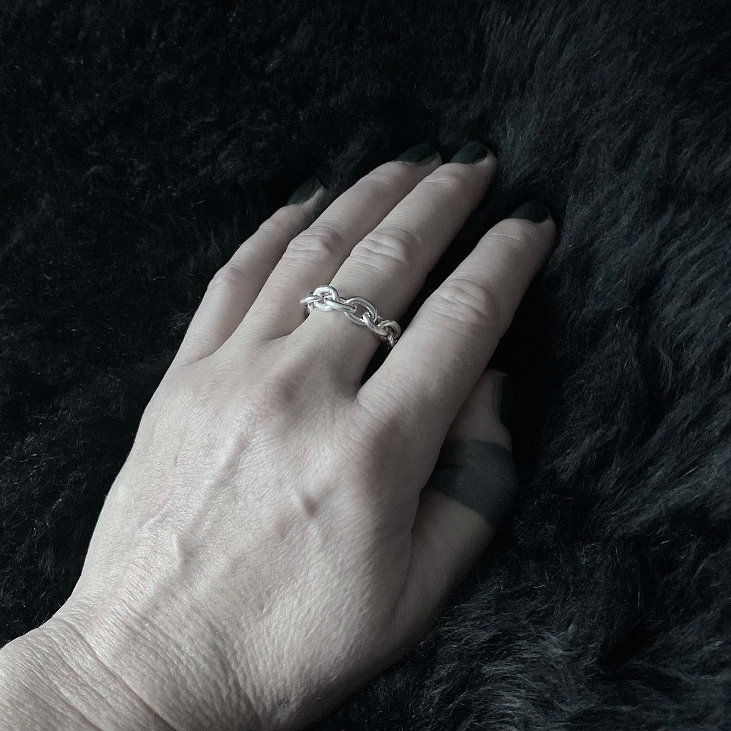 CHAIN ring silver regular worn I shop.bkreb.com