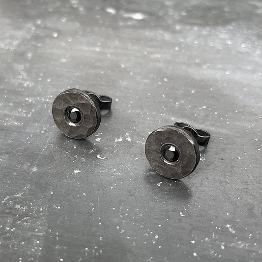 DOT earrings - Black Sapphire