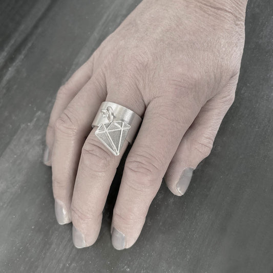 ICON ring diamond worn