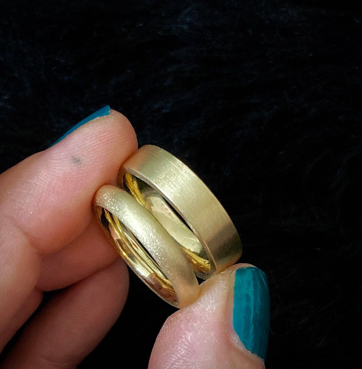 Wedding rings 18 kt yellow gold