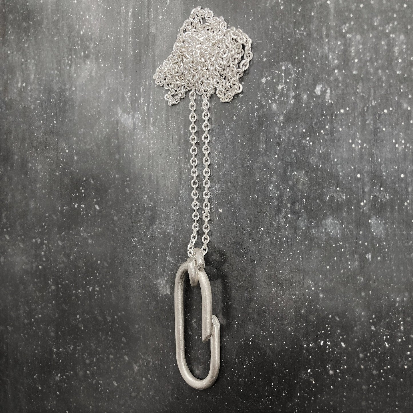 B 0 necklace silver side view I shop.bkreb.com