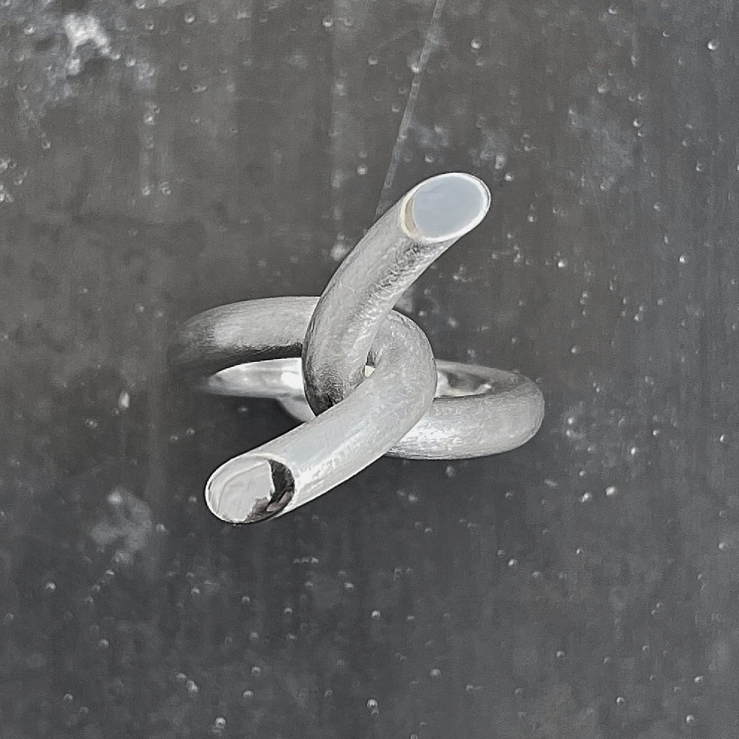 BARB ring S silver top view I shop.bkreb.com