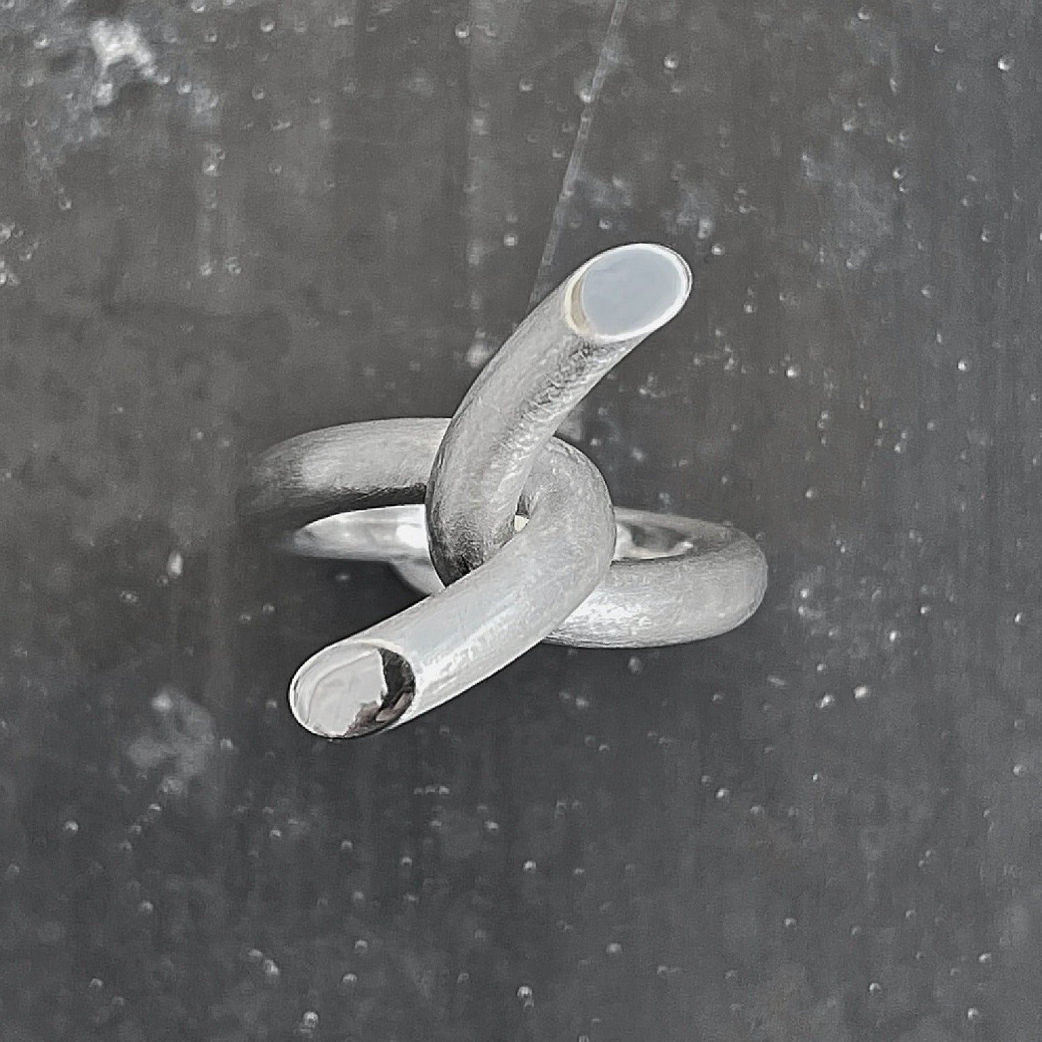 BARB ring S silver top view I shop.bkreb.com