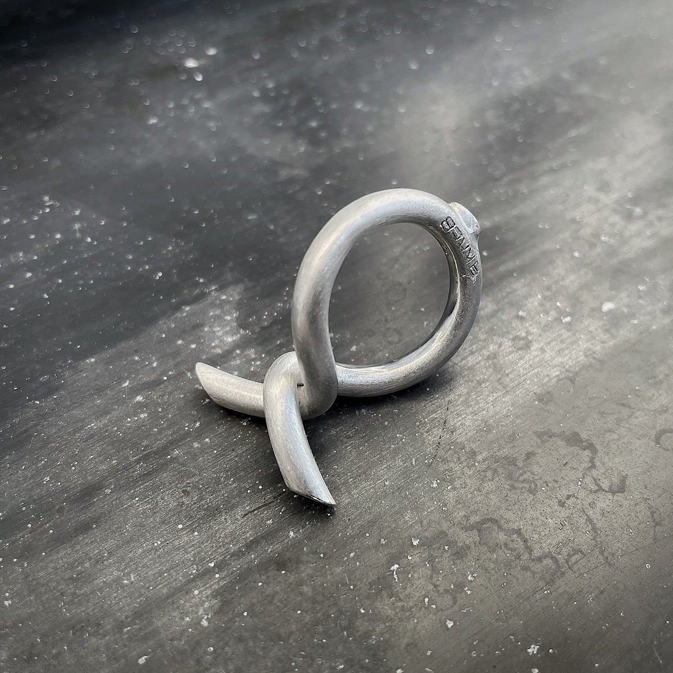 BARB ring S silver side view I shop.bkreb.com