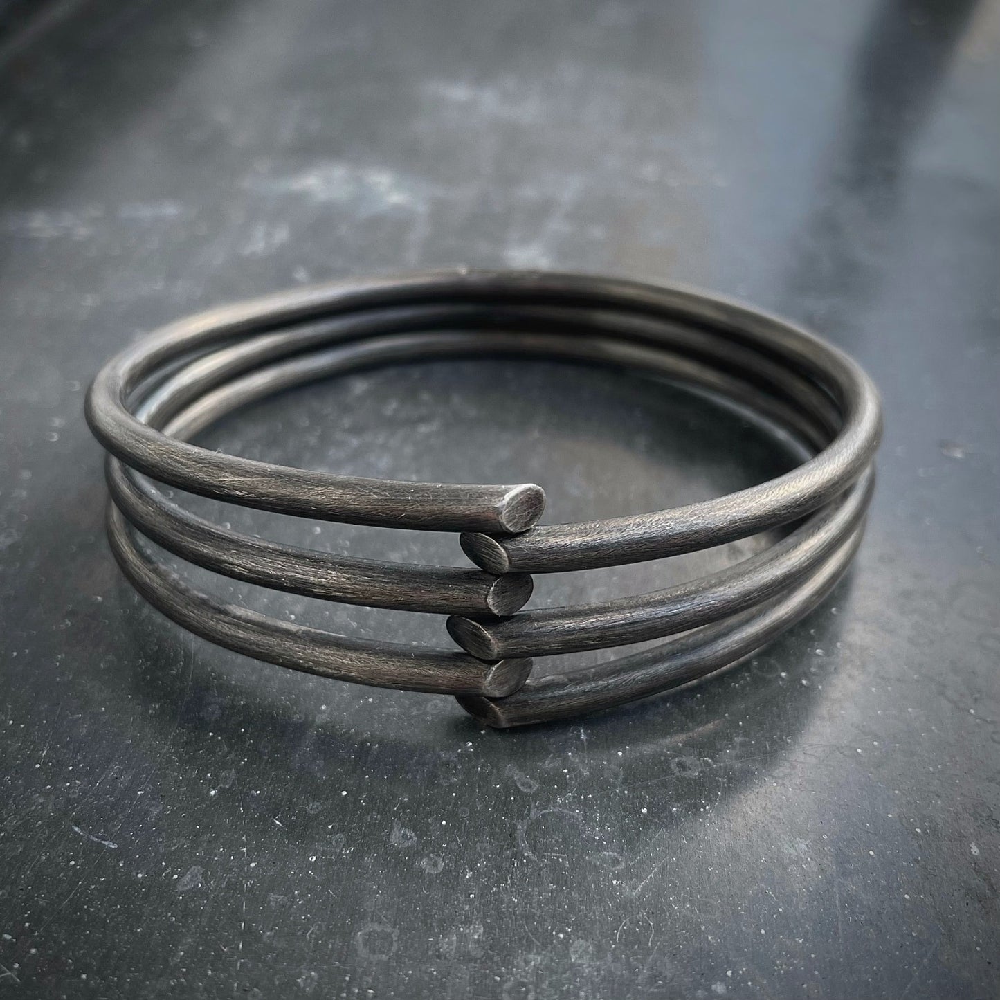 B3 bangle black front view I shop.bkreb.com