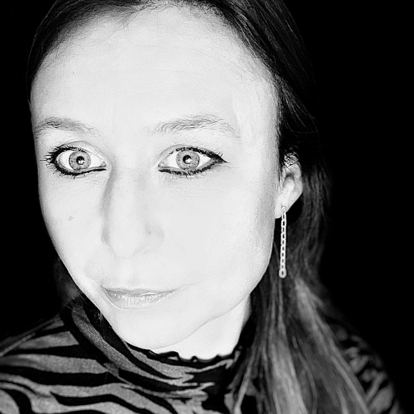 CHAIN earrings SLIM silver with diamond cut S I shop.bkreb.com