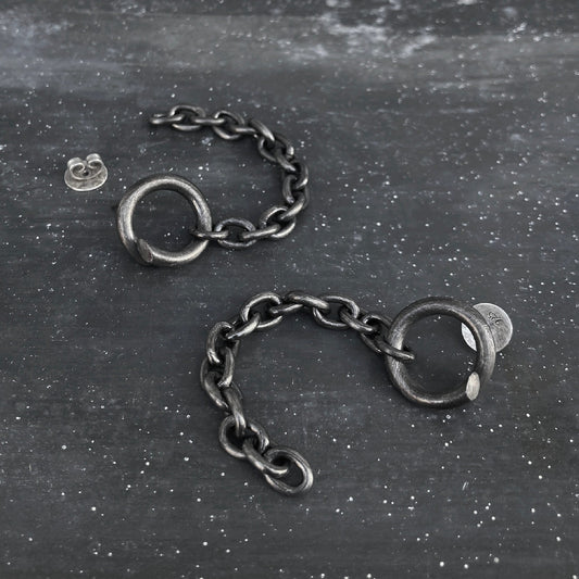 B1 round chain earhanger black I shop.bkreb.com