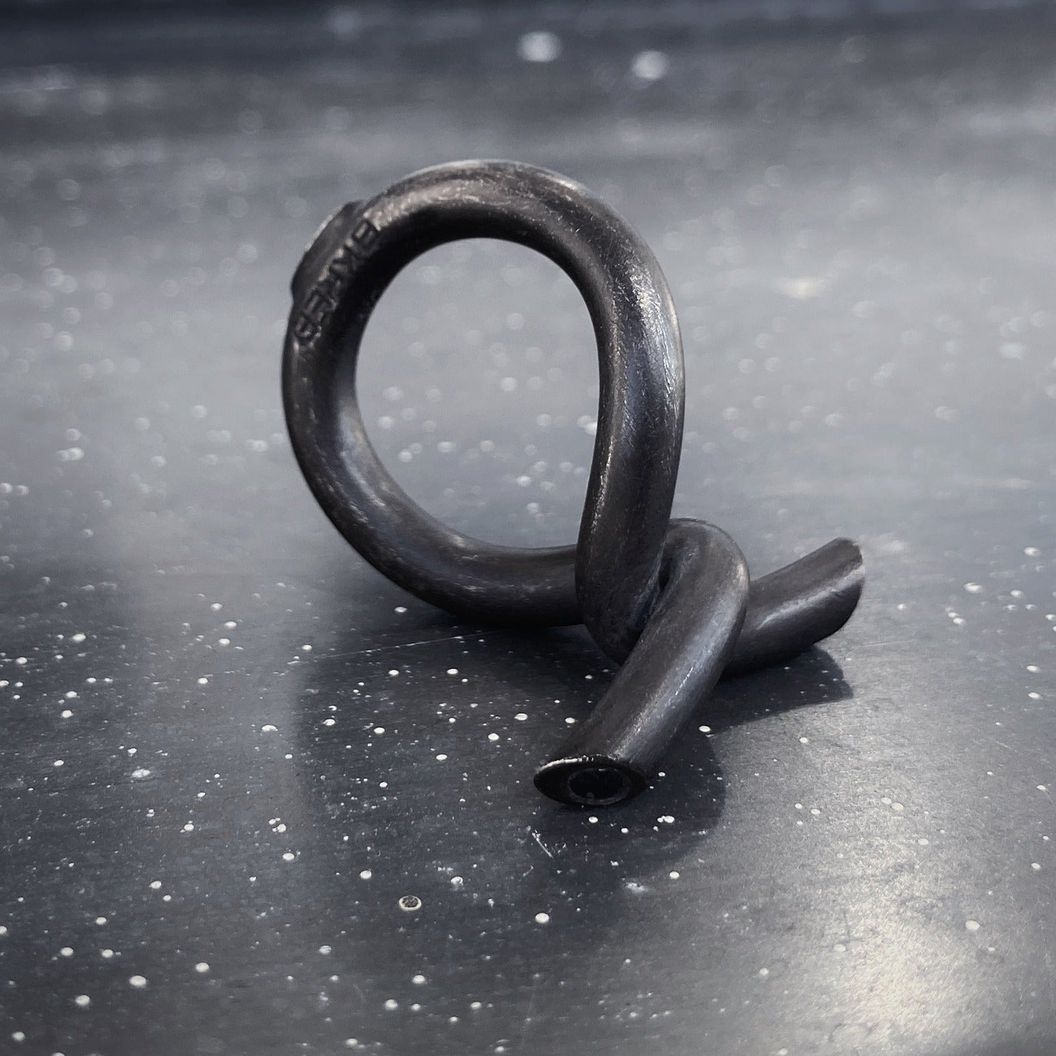 BARB ring S black with precious stones side view I shop.bkreb.com