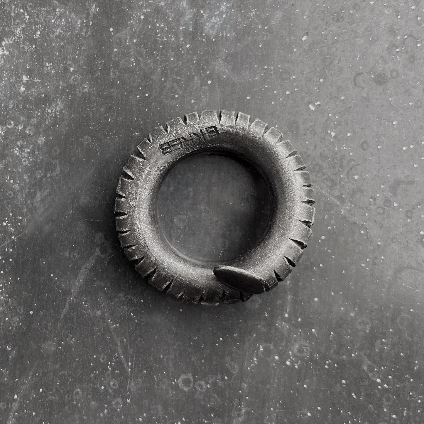 B x ring oxidised silver I shop.bkreb.com