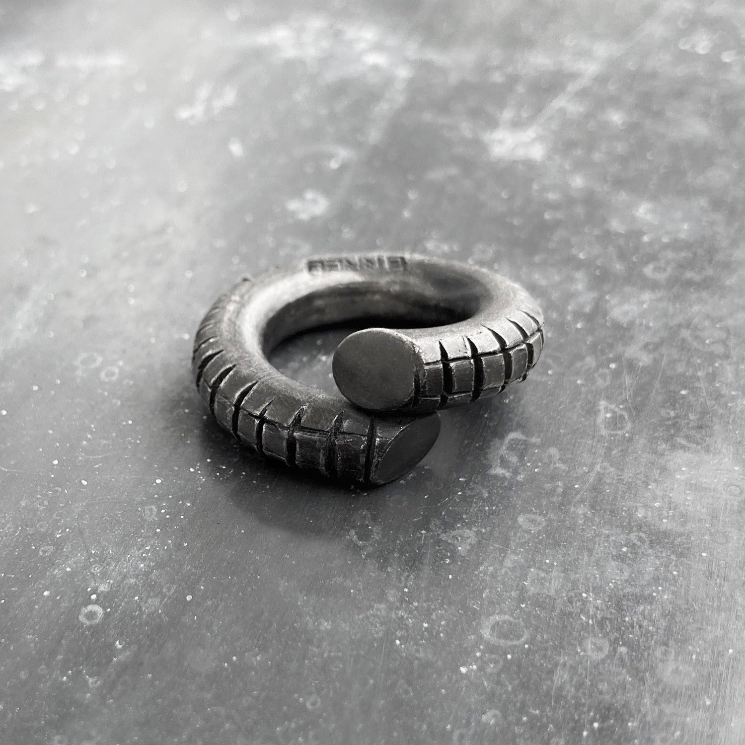 B x ring oxidised silver I shop.bkreb.com