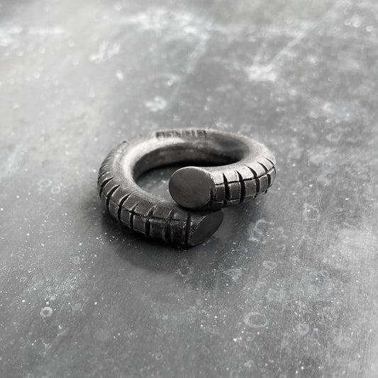 B x ring oxidised silver I shop.bkreb.com