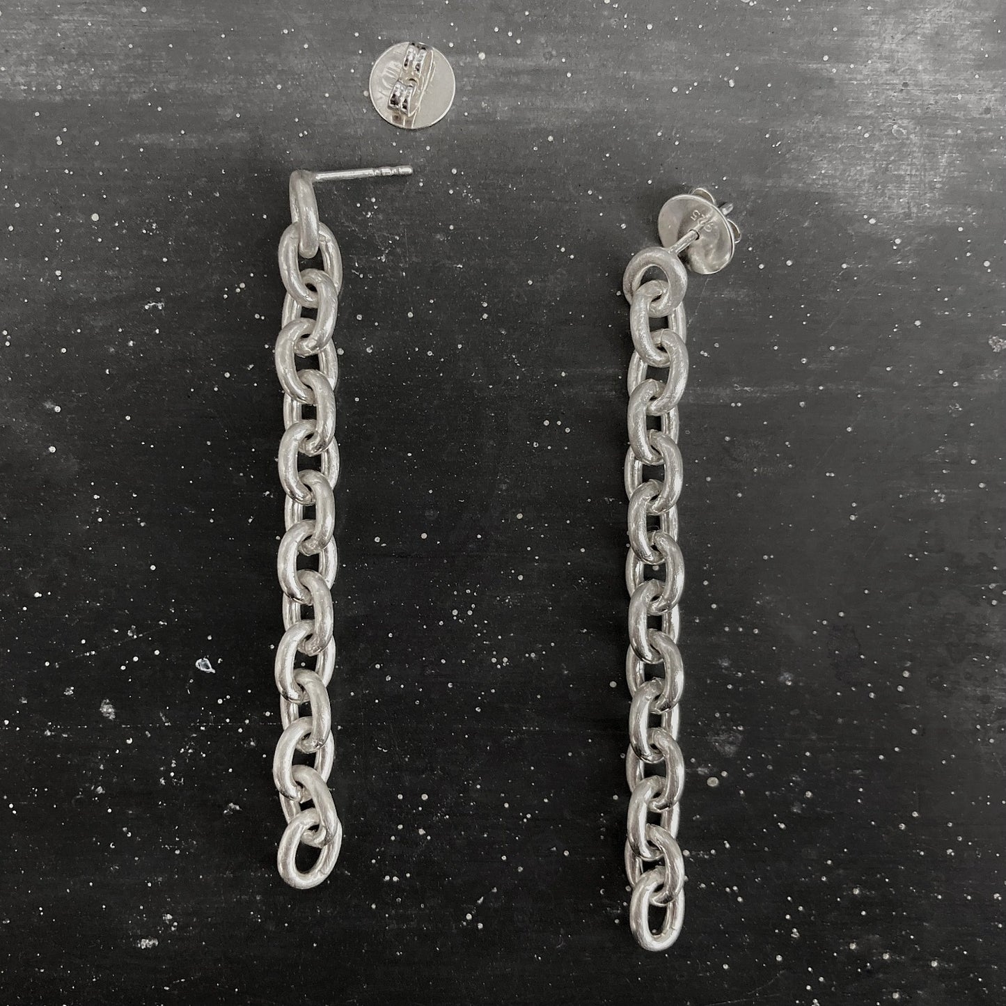 CHAIN earrings silver regular M  I shop.bkreb.com