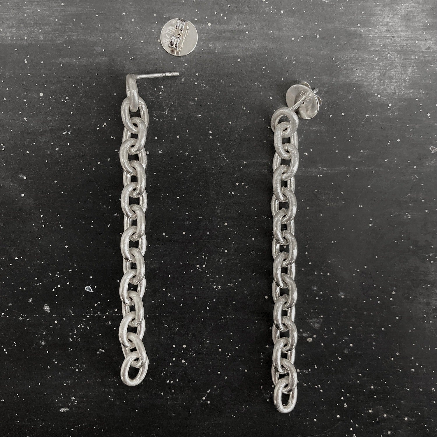 CHAIN earrings silver regular M  I shop.bkreb.com