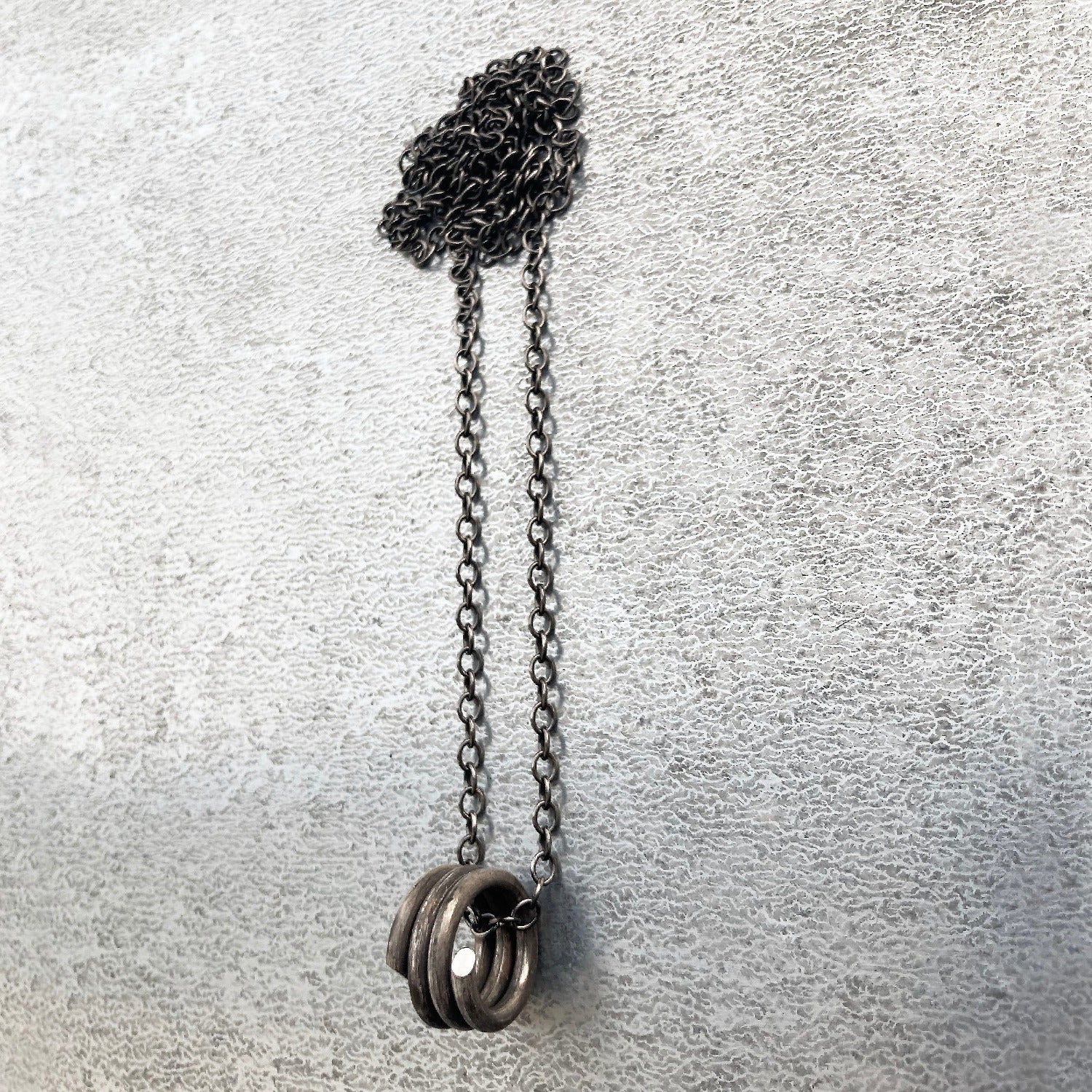 B3 spiral necklace oxidised silver  I shop.bkreb.com