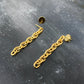 CHAIN earrings silver yellow gold plated regular S  I shop.bkreb.com