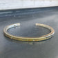 SQH bangle raw with holes front view
