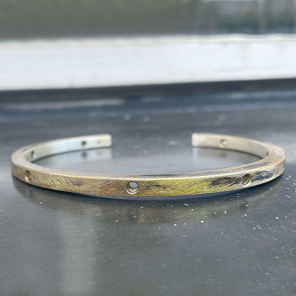 SQH bangle raw with holes