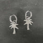 PALM hoops sterling silver