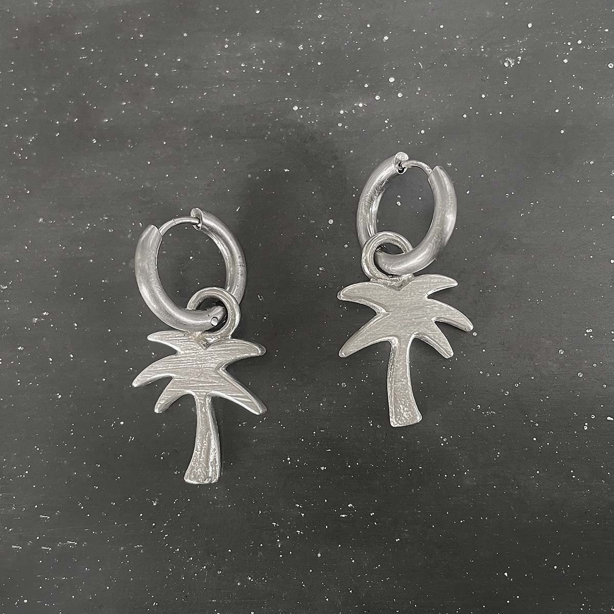 PALM hoops sterling silver