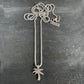 Palm necklace silver