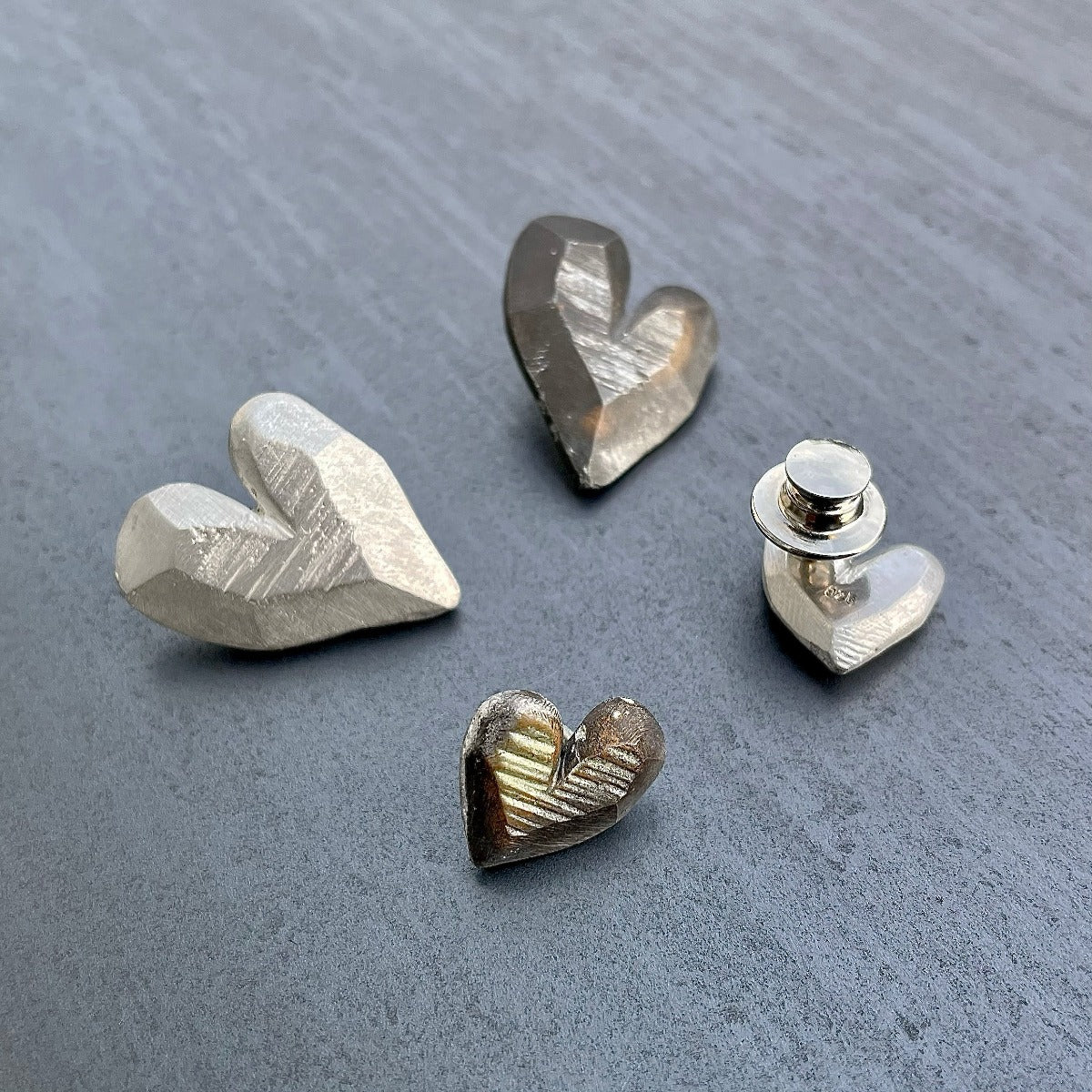 Heart pins size S and M