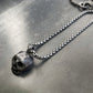 Skull necklace 3 D oxidised