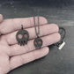 SKULL necklace black small and icon skull