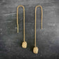 Stone earhanger gold