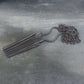 Oxidized silver necklace back side