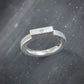 SIG STN ring silver with diamond