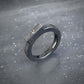 SIG STN ring black with salt & pepper diamond